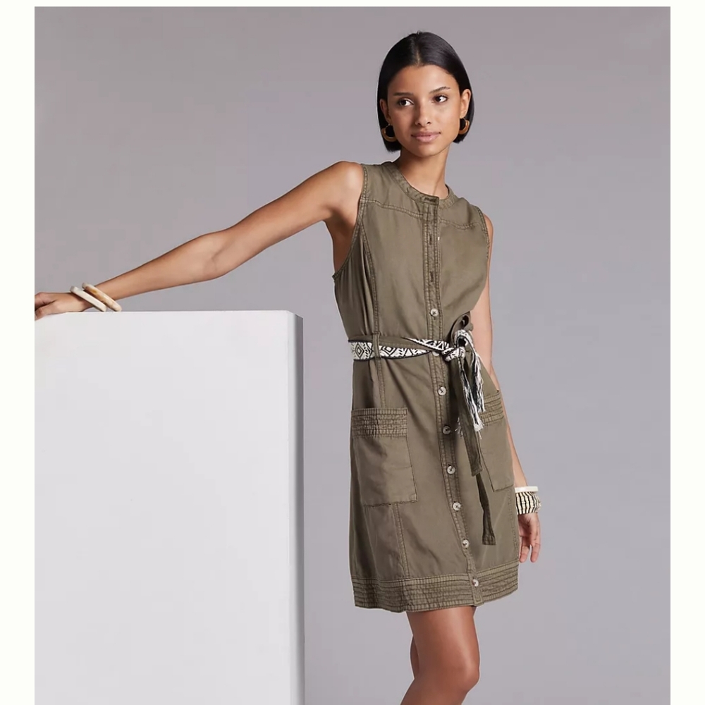 Anthropologie Utility Mini Dress